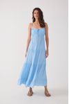 Vestido Cropped Crepe Busto Franzido