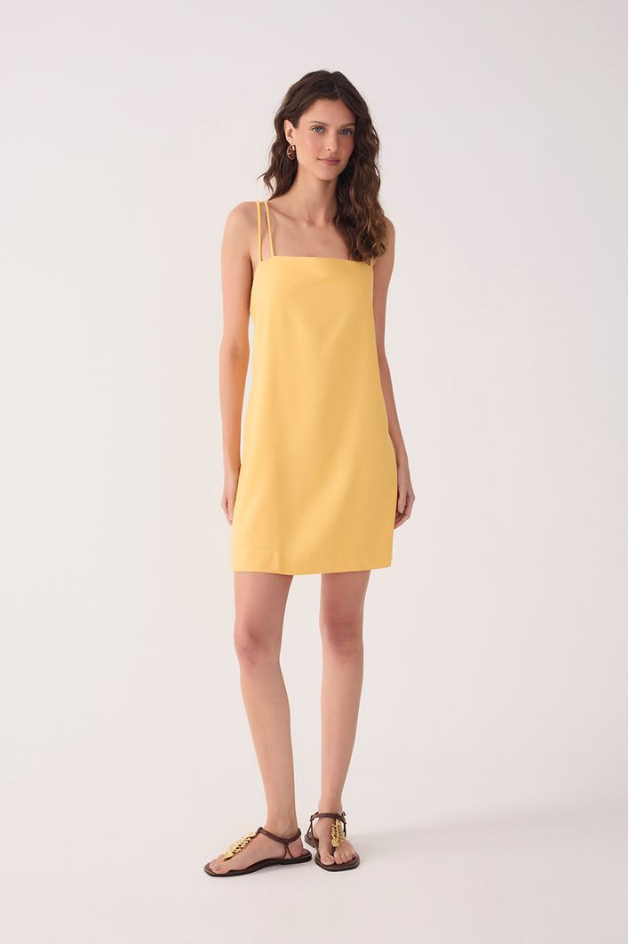 Vestido Curto Detalhe Alça