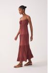 Vestido Cropped Crepe Busto Franzido