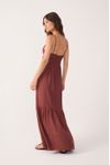Vestido Crepe Metal  Decote