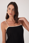 Vestido Cropped Linho Bordado Floral
