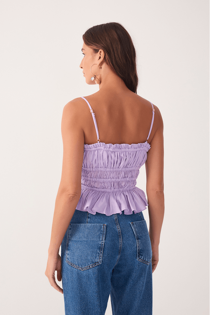 Blusa Algodão Drapeada