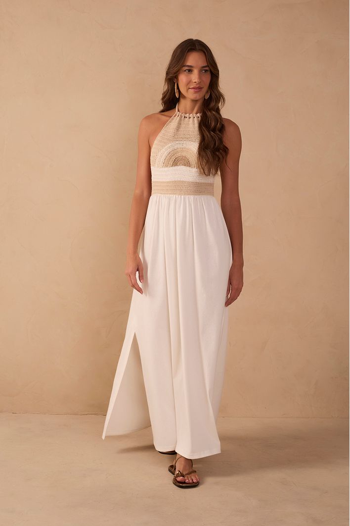 Vestido Crochet Por do Sol