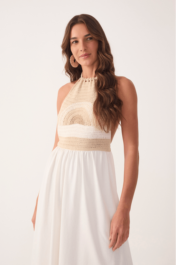 Vestido Crochet Por do Sol