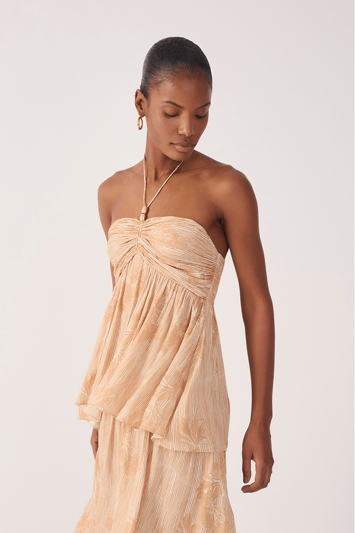 Vestido Cropped Estampa Doce Oceano