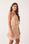 Vestido Lurex Estampa Doce Oceano