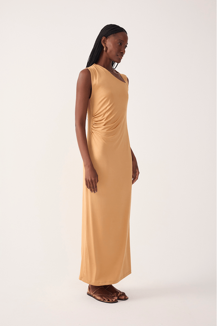 Vestido Jersey Ombro Torcido