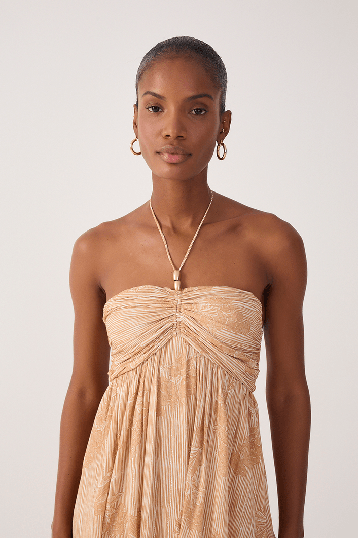 Vestido Cropped Estampa Doce Oceano