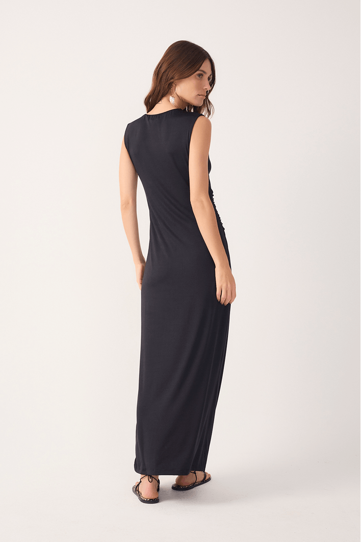 Vestido Jersey Ombro Torcido