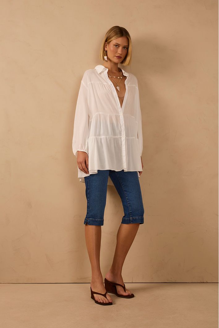 Calça Jeans Corsário