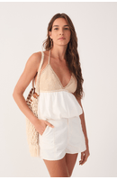 Blusa Bata Busto Crochet