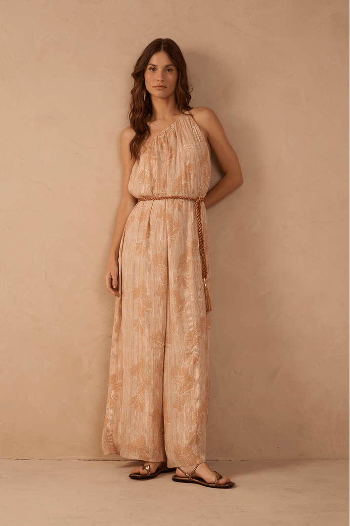 Macacão Lurex Estampa Doce Oceano