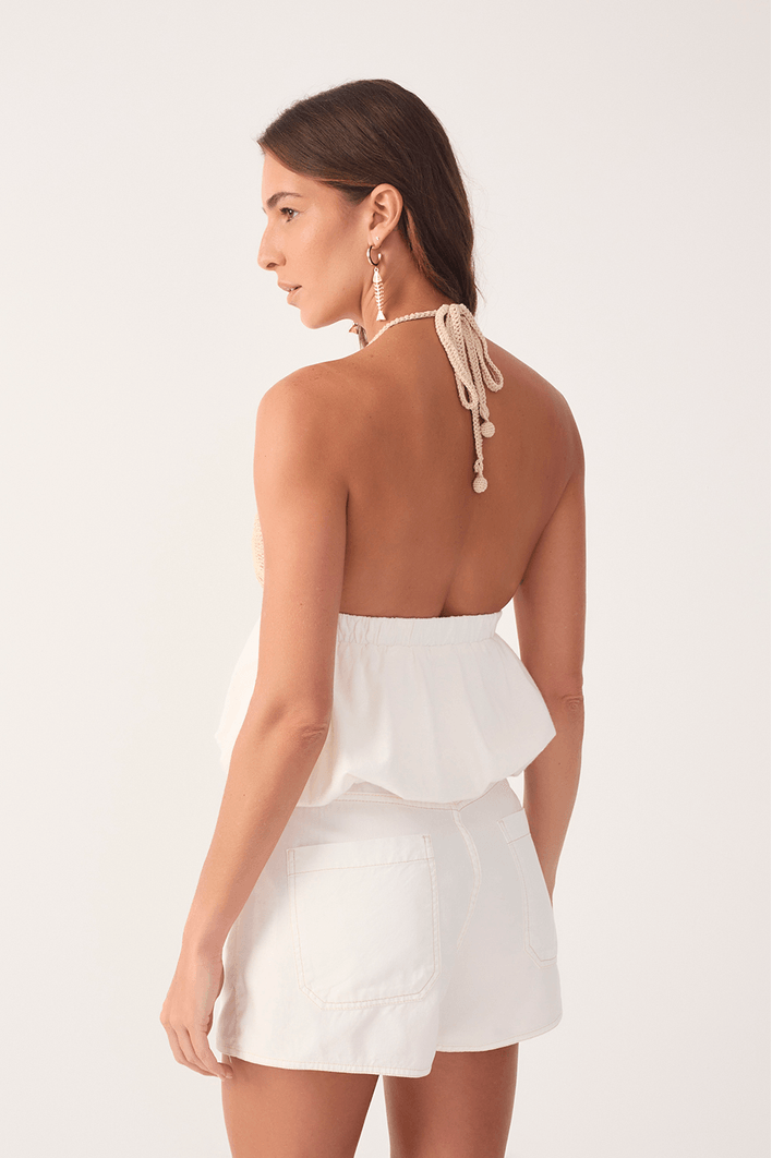 Blusa Bata Busto Crochet