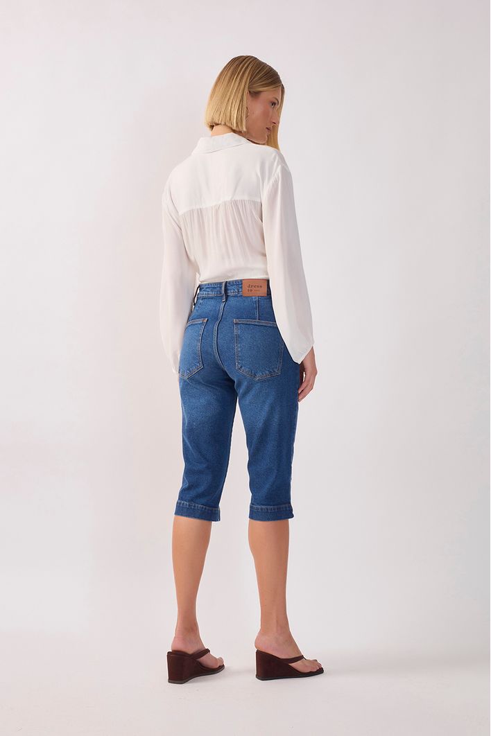 Calça Jeans Corsário