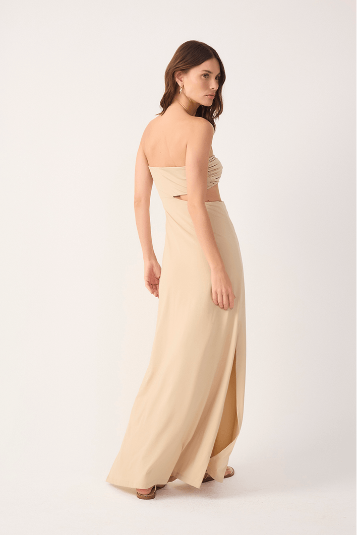 Vestido Jersey Com Concha