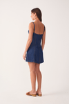 Vestido Jeans Curto Recortes
