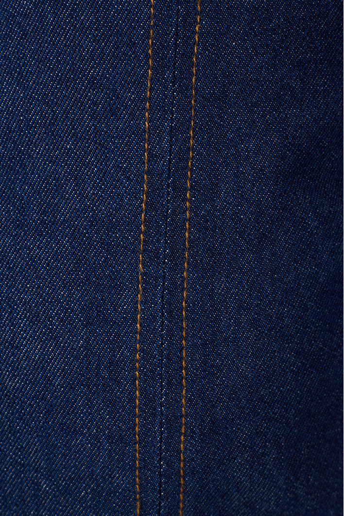 Vestido Jeans Curto Recortes