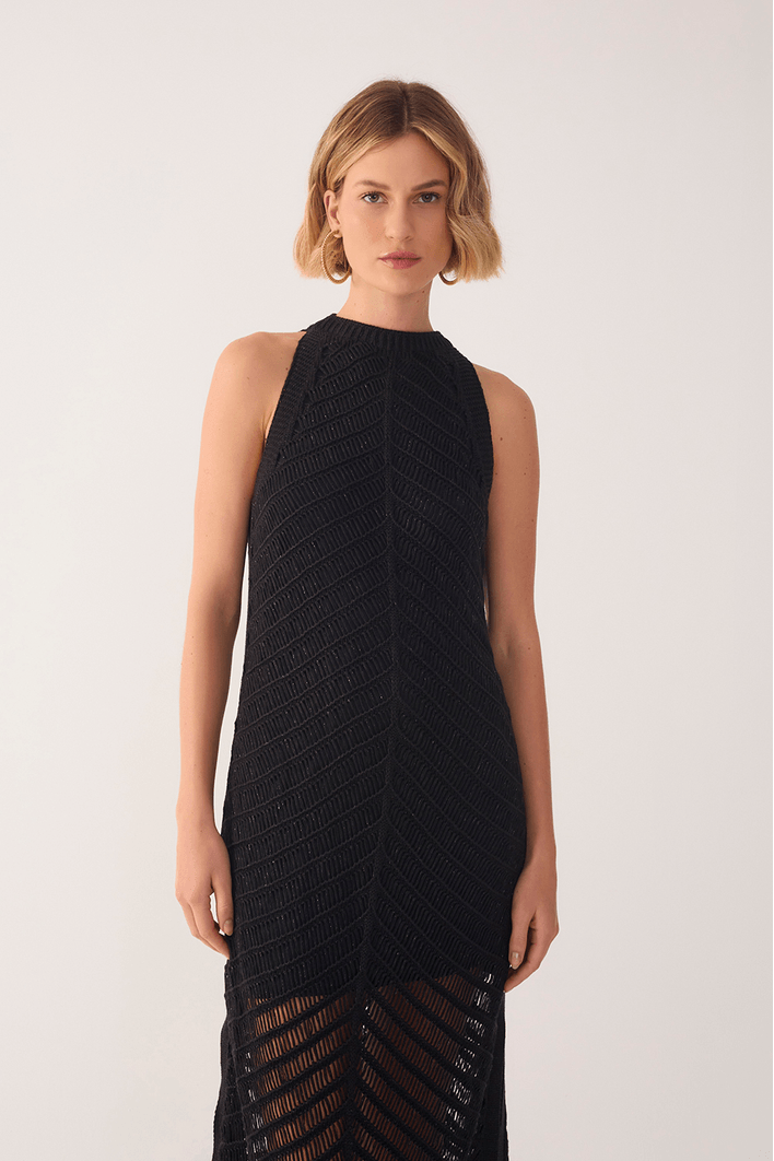 Vestido Tricot Resort Lurex