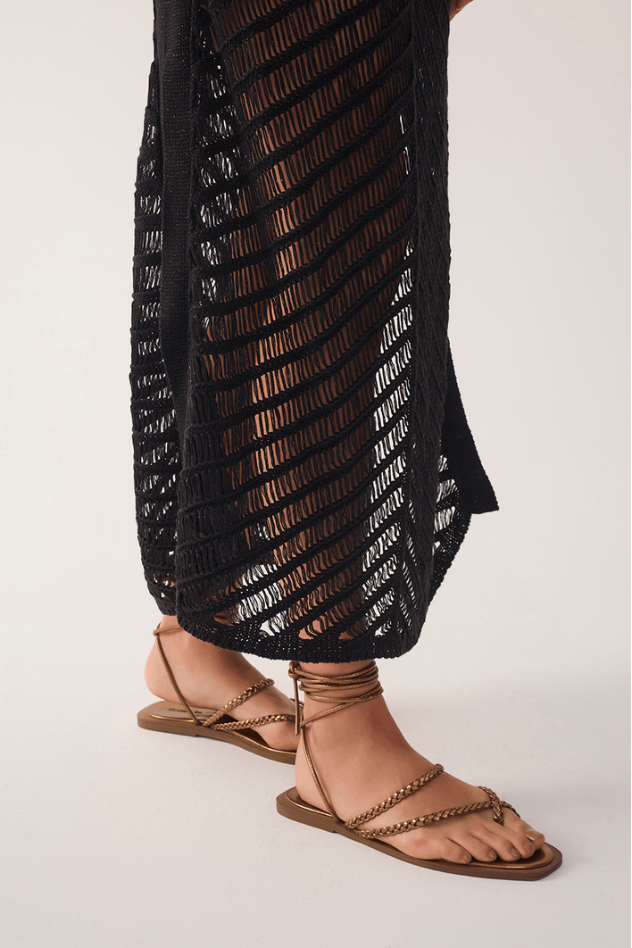 Vestido Tricot Resort Lurex