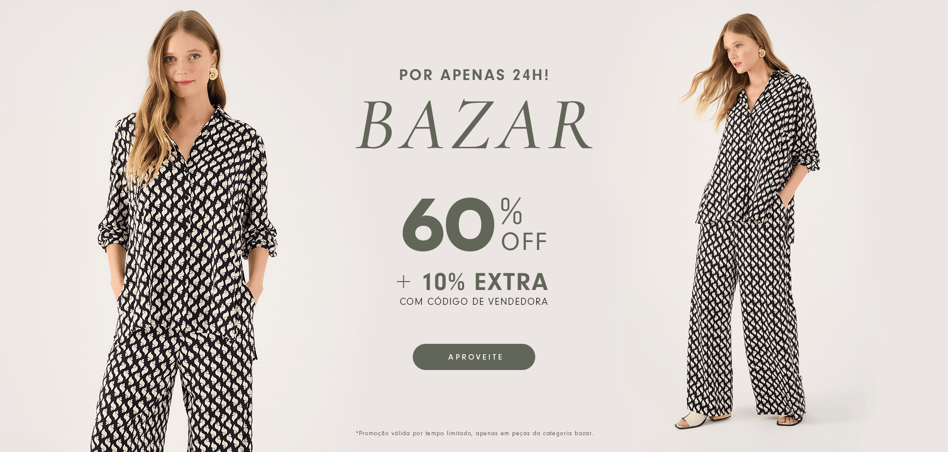 Bazar 60% OFF+10% Extra* 